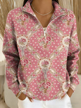 Sweat-shirt Décontracté Imprimé Motif Art Rose Pour Femme